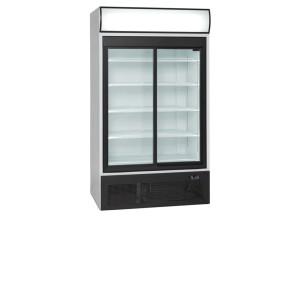 Pozitivna hladilna omara TEFCOLD 710L | 2 steklena vrata