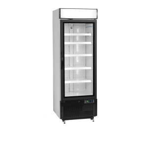 Hladilna omara 1 steklena vrata bela TEFCOLD 412 L - Profesionalna oprema