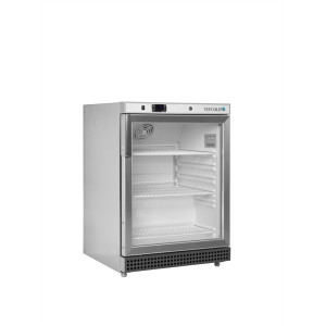 Pozitivna hladilna omara s steklenimi vrati iz nerjavečega jekla 119L TEFCOLD UR200SG