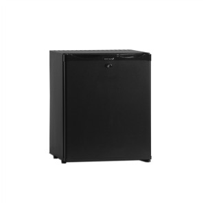 Mini hladilnik za bar črne barve TEFCOLD - 27 L s polnimi vrati