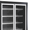 Črna supermarketna hladilna vitrina - 850 L TEFCOLD: Optimalno shranjevanje in predstavitev izdelkov
