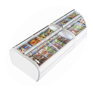 Zamrzovalnik 2 Pokrova Ukrivljeno Steklo 1255L TEFCOLD - Optimiziran prostor, idealno shranjevanje