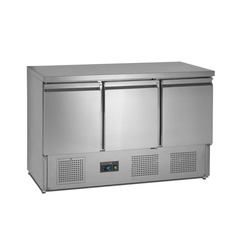Saladette Hladilna Pozitivna GN 1/1 Inox 3 Vrata - 368 L TEFCOLD Saladette Hladilna Pozitivna GN 1/1 Inox 3 Vrata - 368 L TEFCOLD