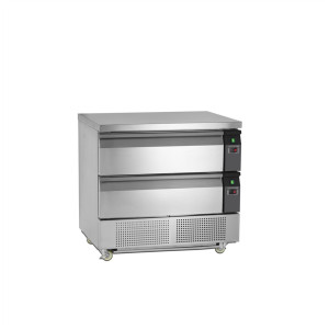 Pozitivna hladilna miza TEFCOLD GN 2/1 - 102 L - 2 predala
