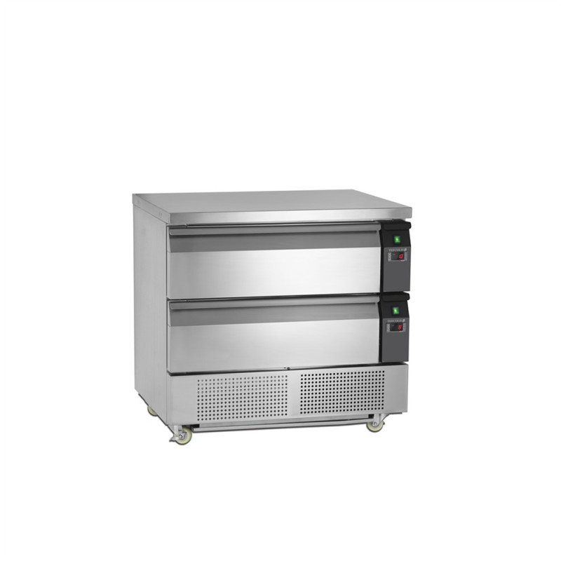 Pozitivna hladilna miza TEFCOLD GN 2/1 - 102 L - 2 predala Pozitivna hladilna miza TEFCOLD GN 2/1 - 102 L - 2 predala