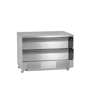 Pozitivna hladilna miza GN 2/1 - 154 L - 2 predala | TEFCOLD