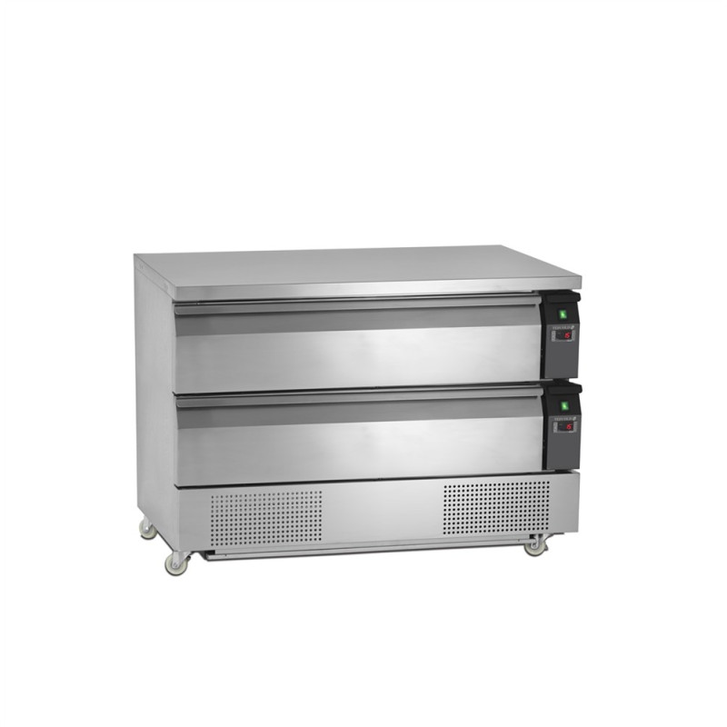 Pozitivna hladilna miza GN 2/1 - 154 L - 2 predala | TEFCOLD Pozitivna hladilna miza GN 2/1 - 154 L - 2 predala | TEFCOLD