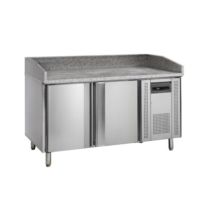 Miza za pico iz nerjavečega jekla TEFCOLD - 400x600mm - 2 vrata - Visoka kakovost
