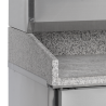 Miza za pico iz nerjavečega jekla TEFCOLD - 400x600mm - 2 vrata - Visoka kakovost