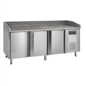 Miza za pico iz nerjavečega jekla - 400 x 600 mm - 3 vrata | Znamka TEFCOLD