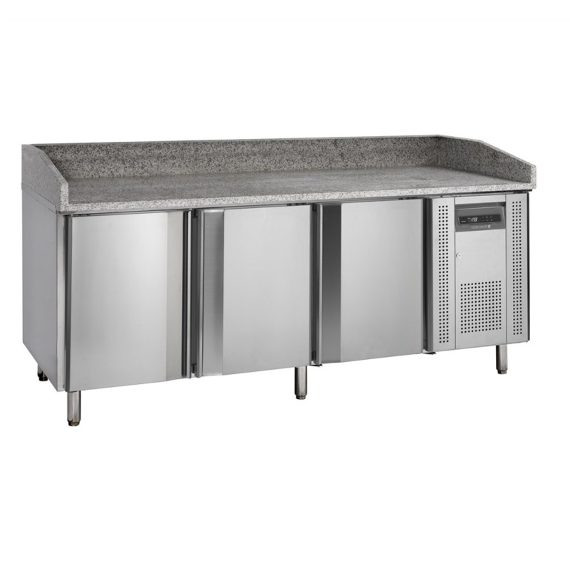 Miza za pico iz nerjavečega jekla - 400 x 600 mm - 3 vrata | Znamka TEFCOLD Miza za pico iz nerjavečega jekla - 400 x 600 mm - 3 vrata | Znamka TEFCOLD