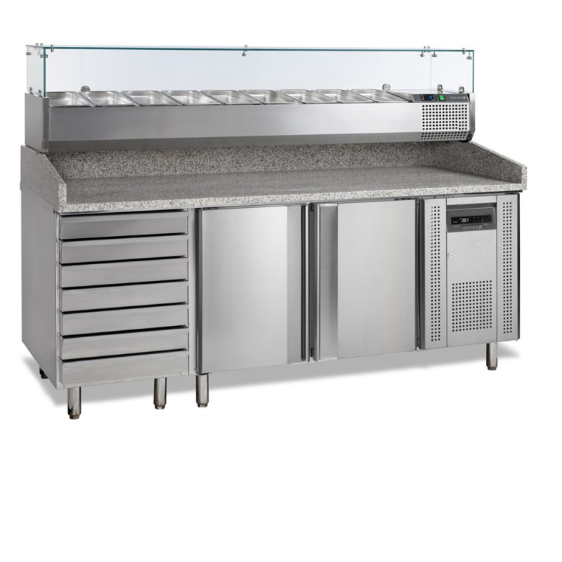 Mehka za pico GN 1/3 in GN 1/6 - 2 Vrata in 7 Predalov | TEFCOLD Mehka za pico GN 1/3 in GN 1/6 - 2 Vrata in 7 Predalov | TEFCOLD