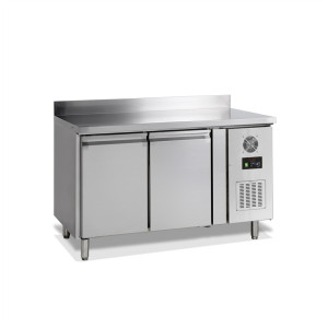 Negativna hladilna miza z 2 vrati in hrbtnim delom - 272 L | TEFCOLD