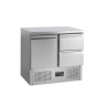Saladeta Hladilna Pozitivna GN 1/1 Inox - 1 Vrata in 2 Predala | TEFCOLD