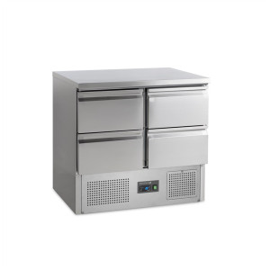 Saladeta Hladilna Pozitivna GN 1/1 iz Inoxa - 4 Predali - 230 L | TEFCOLD