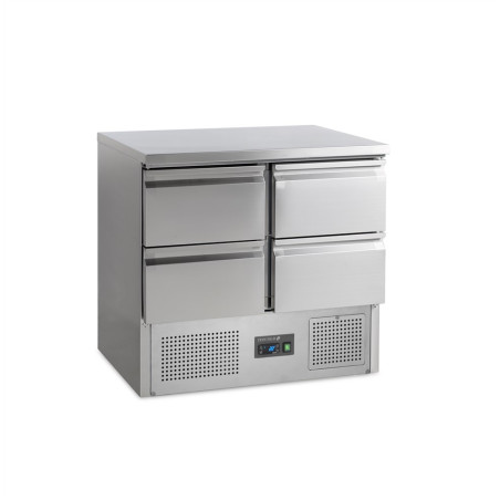 Saladeta Hladilna Pozitivna GN 1/1 iz Inoxa - 4 Predali - 230 L | TEFCOLD