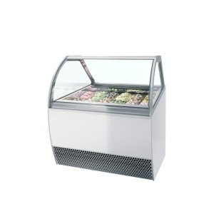 Vitrine za Sladoled z Ventilacijo s Konveksno Sprednjo Stranjo - TEFCOLD