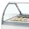 Vitrine za Sladoled z Ventilacijo s Konveksno Sprednjo Stranjo - TEFCOLD