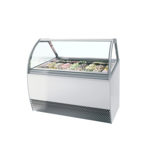 Vitrine za Sladoled z Ventilacijo - Izbočena Sprednja Stran - TEFCOLD