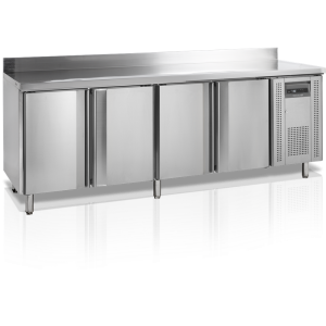 Hladilnik za prigrizke s pultom in hrbtnim delom - 4 vrata - 460 L TEFCOLD Hladilnik za prigrizke s pultom 4 vrata - 460 L