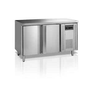 Hladilna miza iz nerjavečega jekla 2 vrata GN 1/1 TEFCOLD CK7210/-SP - Ventilacijsko hlajenje, samodejno odtaljevanje