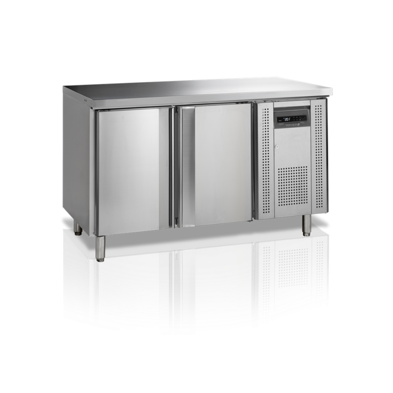 Hladilna miza iz nerjavečega jekla 2 vrata GN 1/1 TEFCOLD CK7210/-SP - Ventilacijsko hlajenje, samodejno odtaljevanje Hladilna miza iz nerjavečega jekla 2 vrata GN 1/1 TEFCOLD CK7210/-SP - Ventilacijsko hlajenje, samodejno odtaljevanje