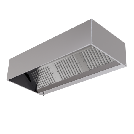 Professional cubic hood with LED and without motor - Dynasteel Professional cubic hood with LED and without motor - Dynasteel