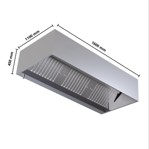 Napa Cubique 1100 LED Brez Motorja - Dolžina 1600 Dynasteel