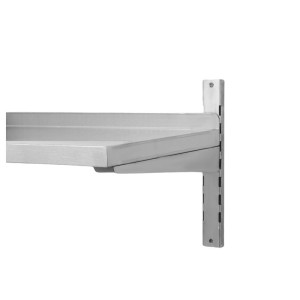 Stenska polica iz nerjavečega jekla - L 1000 x P 400 mm | Dynasteel