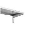 Stenska polica iz nerjavečega jekla - L 1000 x P 400 mm | Dynasteel