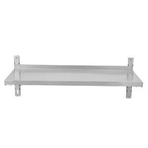 Stenska polica iz nerjavečega jekla - L 1000 x P 400 mm | Dynasteel