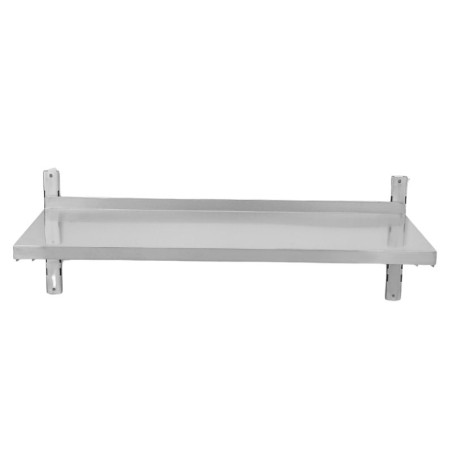 Stenska polica iz nerjavečega jekla - L 1000 x P 400 mm | Dynasteel