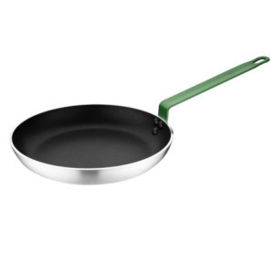Aluminijasta ponev s protioprijemljivim premazom in zelenim ročajem 280 mm - Hygiplas: Natančno kuhanje, Enostavno čiščenje