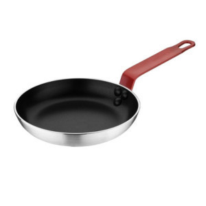 Ponev iz aluminija s protioprijemnim premazom Ø 200 mm, rdeč ročaj - Hygiplas