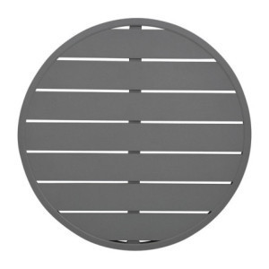 Krožna miza iz temno sivega aluminija premera 580 mm Bolero - Moderen slog & odpornost