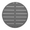 Krožna miza iz temno sivega aluminija premera 580 mm Bolero - Moderen slog & odpornost