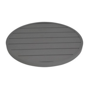 Krožna miza iz temno sivega aluminija premera 580 mm Bolero - Moderen slog & odpornost