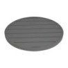 Krožna miza iz temno sivega aluminija premera 580 mm Bolero - Moderen slog & odpornost