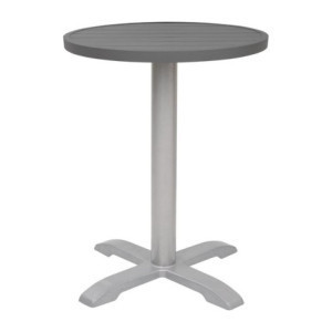 Krožna miza iz temno sivega aluminija premera 580 mm Bolero - Moderen slog & odpornost