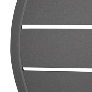 Krožna miza iz temno sivega aluminija premera 580 mm Bolero - Moderen slog & odpornost