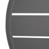 Krožna miza iz temno sivega aluminija premera 580 mm Bolero - Moderen slog & odpornost