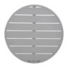 Krogla miza iz svetlo sivega aluminija premera 580 mm Bolero - Moderen slog