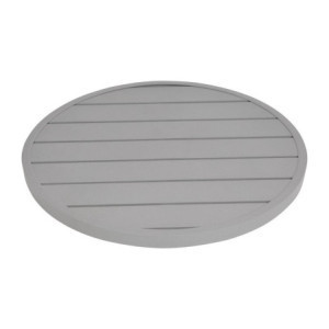 Krogla miza iz svetlo sivega aluminija premera 580 mm Bolero - Moderen slog