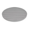 Krogla miza iz svetlo sivega aluminija premera 580 mm Bolero - Moderen slog