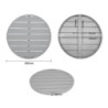 Krogla miza iz svetlo sivega aluminija premera 580 mm Bolero - Moderen slog