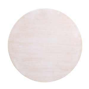 Okrogla bela vintage miza premera 600 mm Bolero DY729