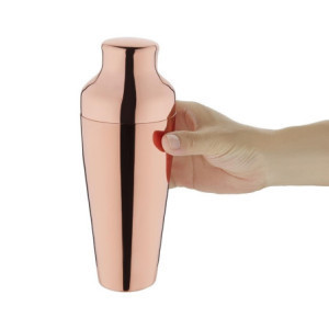 Shaker Pariza bakreno 550 ml - Eleganca in zmogljivost za vašo bar.