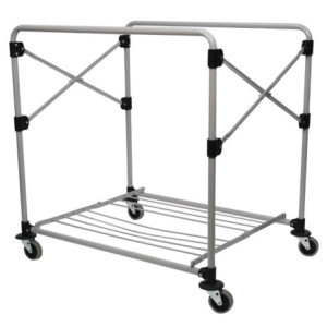 Voziček na zložljiva kolesa X-Cart 300L Rubbermaid: priročen in robusten