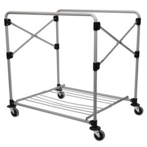 Voziček na zložljiva kolesa X-Cart 300L Rubbermaid: priročen in robusten