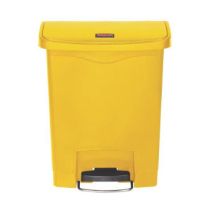 Koš za smeti rumene barve 30L Rubbermaid - Ultra odporna sprednja noga